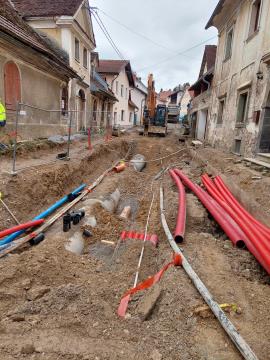 Gradnja komunalne infrasturukture v Planini